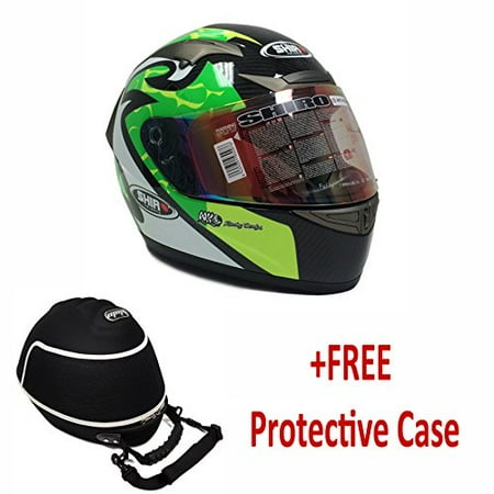 Midway Signed Replica Helmet - PREMIUM SHIRO CARBON FIBER Adult Full Face Helmet MotoGP Replica DOT/ECE (+FREE CARE CASE) LARGE