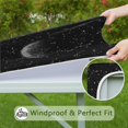 thumbnail image 6 of Black Moon Constellation Pattern Square Fitted Tablecloth with Elastic Edge,Square Table Cover,Washable Elastic Table Cover for Home Kitchen Party Decor 36"x36", 6 of 6