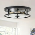 thumbnail image 2 of Aiwen Gold Flush Mount Ceiling Lamp 2-Light Modern Ceiling Light Fixture for Bedroom Kitchen Hallway, 2 of 9