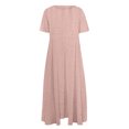 thumbnail image 4 of HomeGardon Liquidation! Robes d'Été pour Femmes 2025, Robes d'Été pour Femmes, Robe Unie Décontractée d'Été pour Femmes à Col Rond et Manches Courtes, P-XXXXXL, 4 of 4