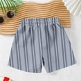 thumbnail image 5 of Boys Drawstring Shorts, Striped Athletic Running Gym Play Shorts for Kids with Pockets, Gray, Stretch Polyester Spandex, Sizes 4T-14,Size 12-13T, 5 of 8