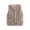 Khaki, variant on Gaexia Sweater Vest Women,Shearling Sleeveless Jacket Vest for Winter Warmth and Comfortable Outerwear Experience