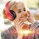 thumbnail image 5 of Auriculares Bluetooth RGB con Luz Respiratoria Over-Ear Rojos, 5 of 7