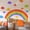 1Pcs, variant on Tuscom 1Pcs Rainbow Cloud Wall Decals – Colorful Cartoon Rain & Clouds Peel and Stick Wall Stickers, 35.4" x 11.8" Removable Wall Art for Teens Nursery Bedroom Playroom