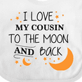 thumbnail image 4 of Inktastic I Love My Cousin to the Moon and Back Boys or Girls Baby Bib, 4 of 4