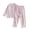 Pink, variant on YunPes Boys Ribbed Loungewear Set Notch Collar Long Sleeve Shirts Loose Fit Pants Kids Spring/Fall Soft Textured Outfits