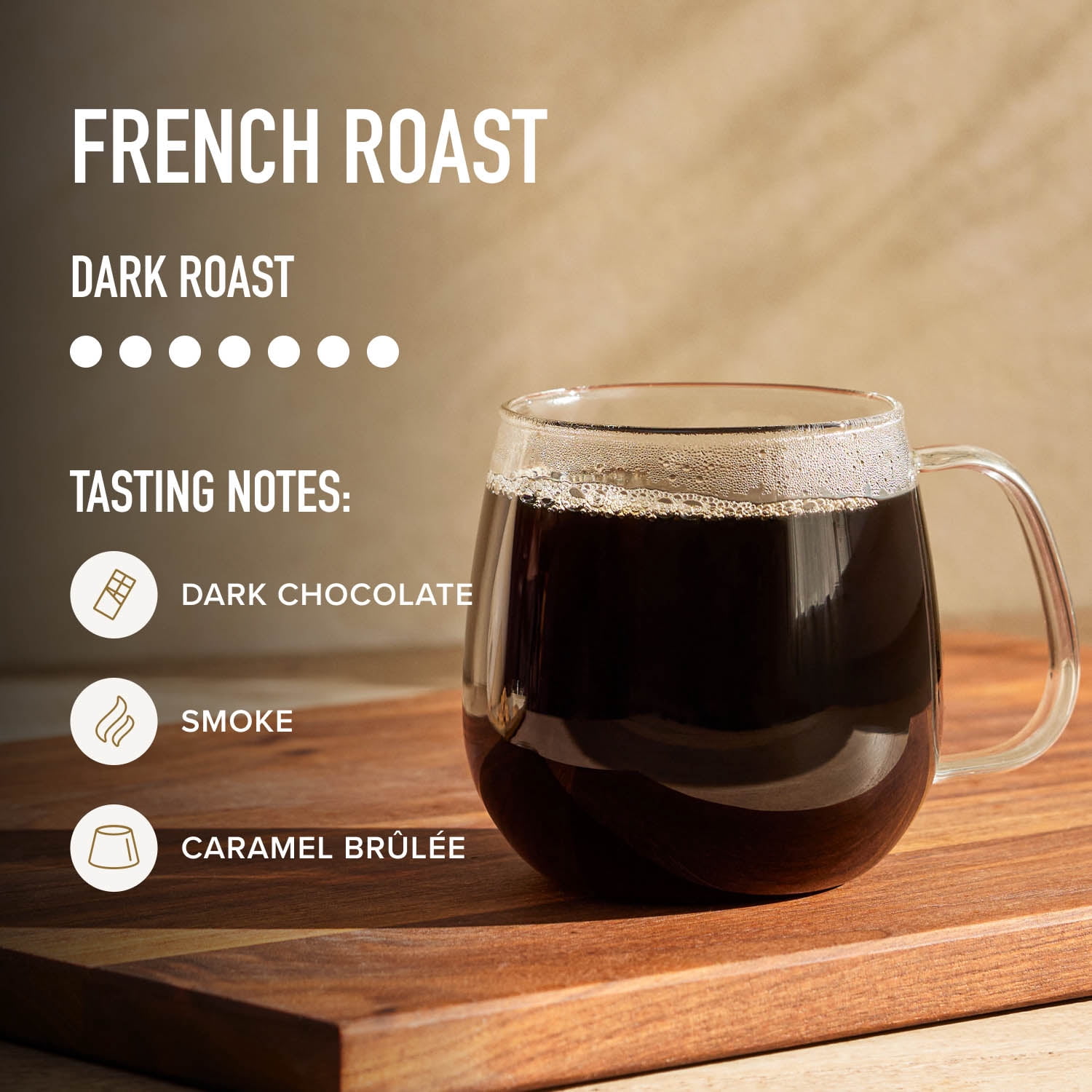 (4 pack) Peet's Coffee French Roast Premium Dark Roast Single Serve Coffee Pods, 22 Count