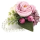 thumbnail image 2 of Xiao Hua 2 rosas artificiales para muñeca de boda, ramillete de muñeca para dama de honor, decoración para boda, graduación (morado), 2 of 5
