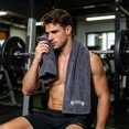 thumbnail image 2 of Sweat Towel,Sports Towels for Sweat,Multipurpose Athletic Towel Fast Dry for Exercise Outdoor Yoga Use Polyester,Hygienic Workout Towel(Purple 40*12IN), 2 of 6