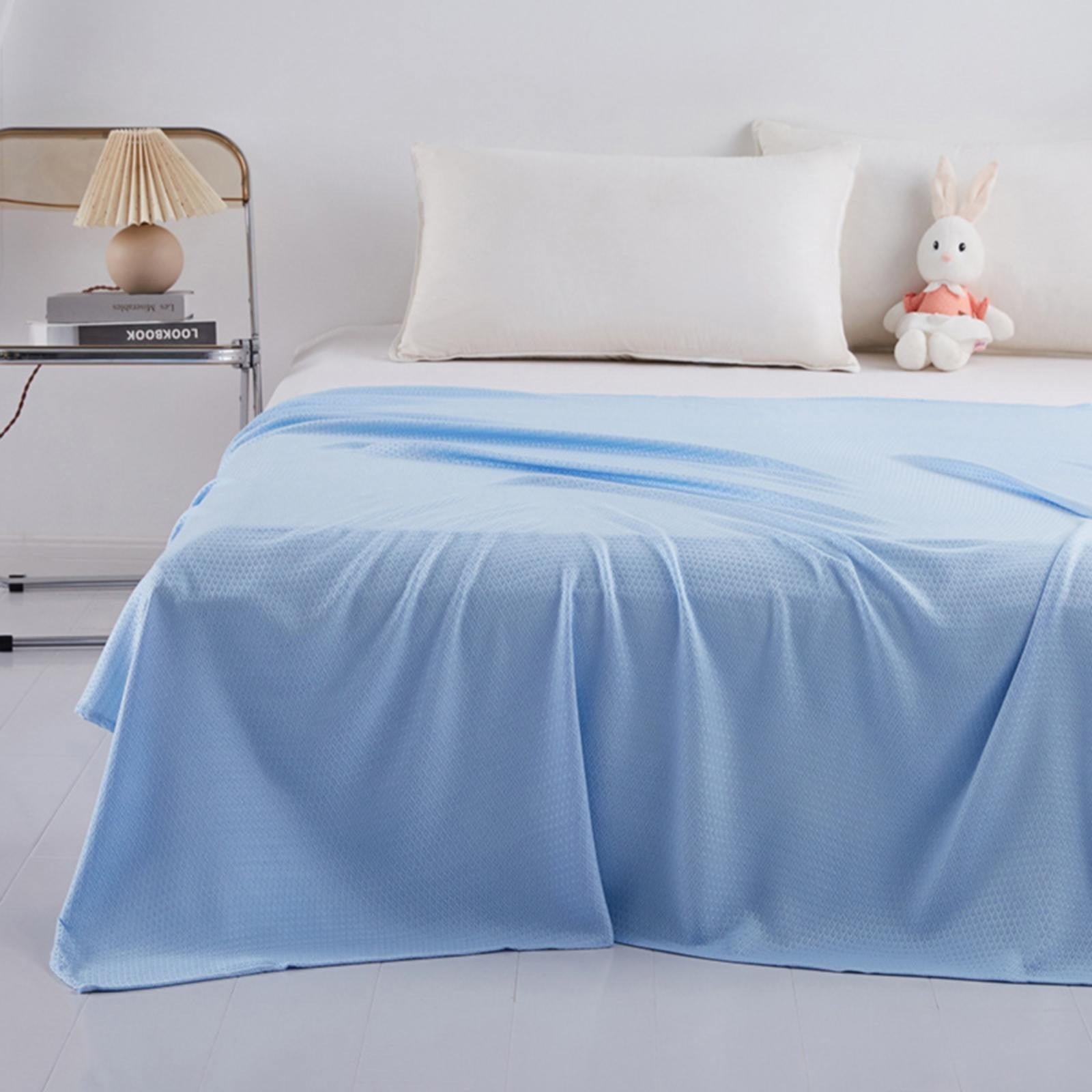 BIZHUA Summer Cool Blanket Summer Fiber Ice Silk Cover Summer Blanket Children'S Double Fiber Towel Cool Blanket Quilt Conditioning Blanket Baby, Summer Blanket X1