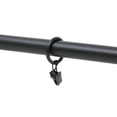 thumbnail image 4 of N Urbanest 1” Matte Black Curtain Rings with Clips (10 Pack), 4 of 6