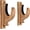 2, variant on Wooden Curtain Rod Brackets, Wood Drapery Rod Holders, Brown Wood Support Brackets for Curtain Rod with Screws
