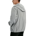 thumbnail image 6 of FUTATA Men's Full Zipper Windbreakers Jackets Lightweight Hoodies Trench Coat Sportswear Performance Active Casual Jackets For Running Cycling Everyday Wear, 6 of 7