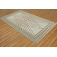 thumbnail image 4 of Casavani - 2'x3' Handwoven Cotton Block Printed Rugs Geometric Brown Area Rugs for Entrance, 4 of 7