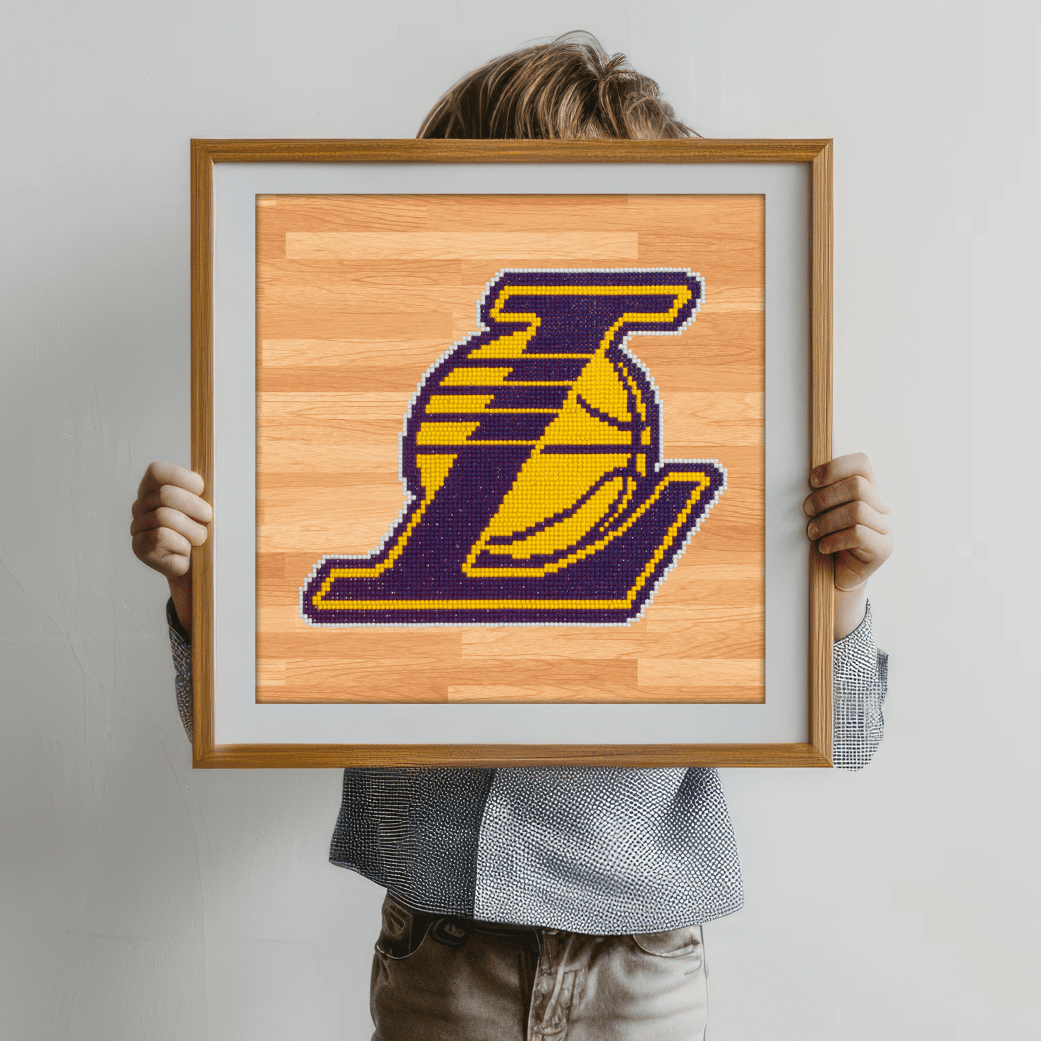 Diamond Dotz NBA Los Angeles Lakers Basketball Diamond Painting Kits for Adults - Diamond Art Kits a Relaxing Creative Craft Kit with Dotz Gems 12.6"x12.6"