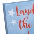 thumbnail image 5 of Creative Products Land of the Free and Home of the Brave with Stars Background 11 x 14 Canvas Wall Art, 5 of 5