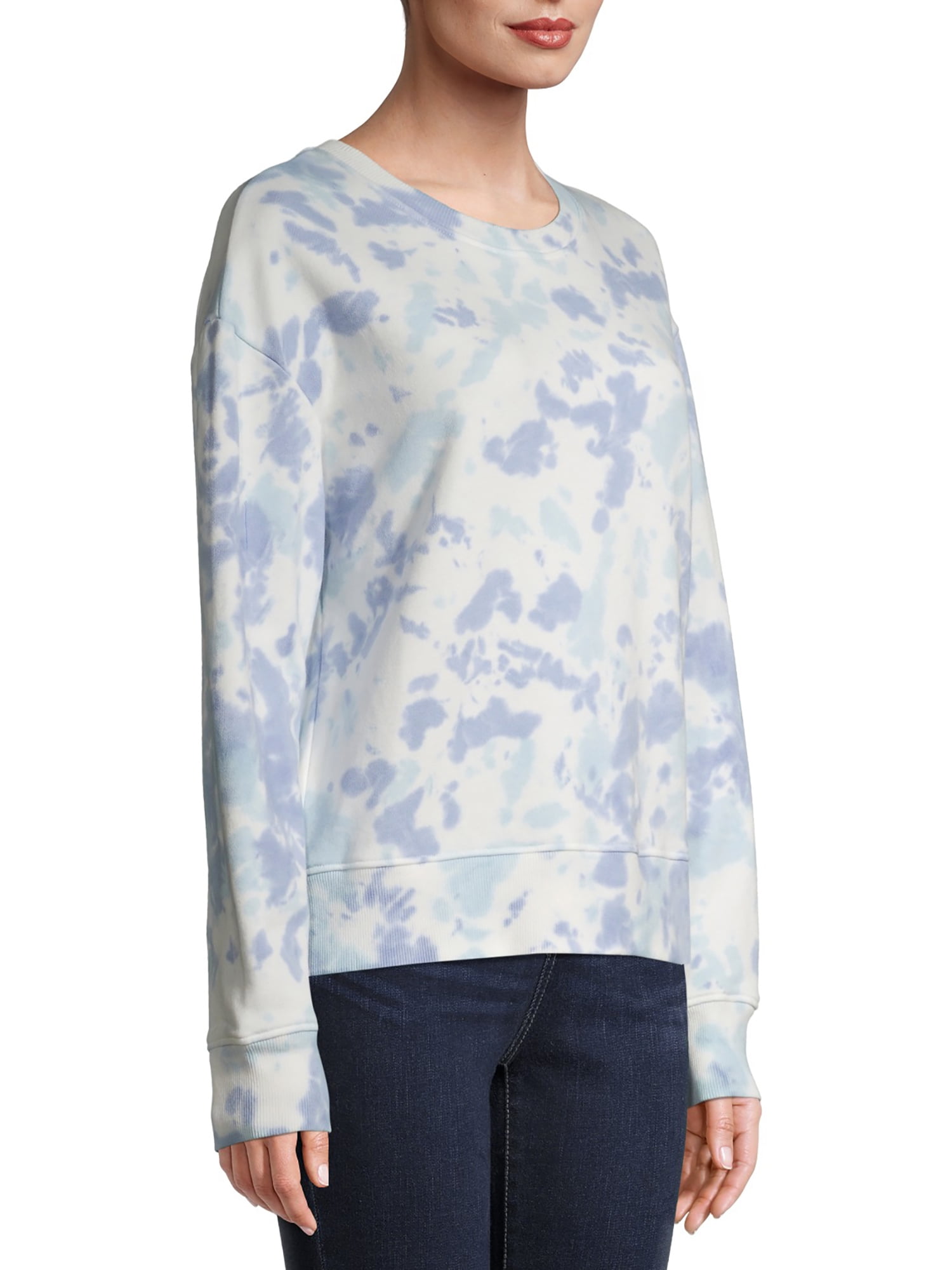 Time and Tru Women's Tie Dye Sweatshirt - Walmart.com