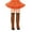 Orange, variant on Toddler Girls Knee High Socks Striped Stockings Soft Stretchable Breathable Fashion Long Socks Daily