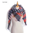 thumbnail image 5 of Women Winter Scarf Triangle Knitted Scarf Casual Ladies Plaid Pashmina Shawl and Wrap Female Foulard Scarves Echarpe Bufanda, 5 of 5