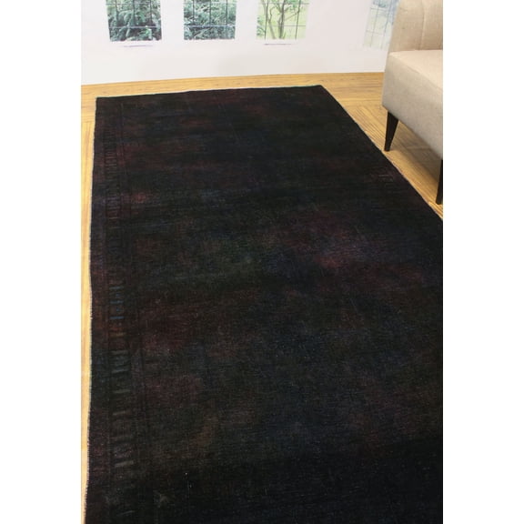 Vintage Adeem Purple/Blue Runner, 4'9" x 9'10"