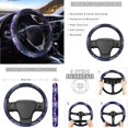 thumbnail image 3 of Renewold Wolf Flower Butterfly Forest 14 Pack Car Accessories, Universal Auto Seat Protector Steering Wheel Seatbelt Strap Pad Trash Can Armrest Pad Cup Holders Rearview Mirror Handbrake Cover Set, 3 of 7