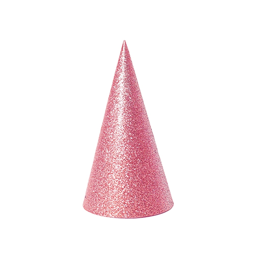 12PCS Glitter Cone Party Hats Triangle Birthday Hats for Kids and