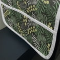 thumbnail image 3 of Botanical Microwave Oven Cover, Tropical Flowers Flourishing in Jungle Forest Fern Leaf Nature Growth Art Deco, Water Resistant Organizer with Pockets for Kitchen, 36" x 12", Jade Green, by Ambesonne, 3 of 4