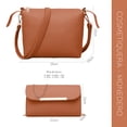 thumbnail image 5 of Set 3 Bolsos De Mano Para Mujer Onda Shop Bolsa De Lujo Gran Capacidad Marrón, 5 of 5