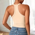 thumbnail image 3 of Junboys Built-in Bra Tank Tops for Women - V-Neck Sleeveless Padded Camisole with Removable Cups, Basic Tank with Support for Inner and Outer Wear, 3 of 8