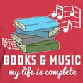 thumbnail image 3 of CafePress - Books And Music Women's Classic T Shirt - Women's Traditional Fit Dark T-Shirt, 3 of 4