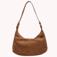 thumbnail image 3 of Moontgen Crescent Bag for Women with Inner Pocket Hobo Bag Zipper Handbag for Work(brown), 3 of 9