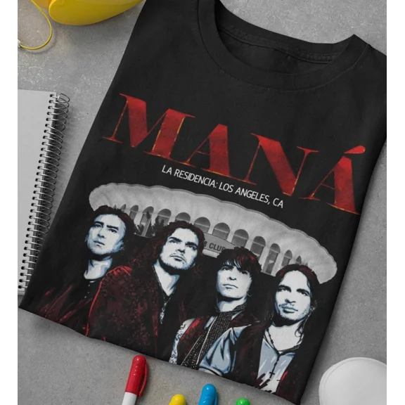 RARE Mana Concert Tour T-Shirt Size S-5XL Unisex Gift For Fan