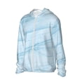 thumbnail image 2 of Sigee Blue Marble Print UPF50+ Men's Sun Protection Hoodie Shirt SPF UV Shirt Long Sleeve Fishing Outdoor Lightweight, S-3XL, 2 of 9