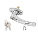 thumbnail image 3 of Universal Locking L Handle in Chrome for Trash & Linen Chute Doors ADA Approved, 3 of 4