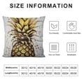 thumbnail image 5 of JEUXUS  Decorative Throw Pillow Covers Gold and Silver Pineapple Square Cushion Case Soft Pillowcase Pillow Sham Protector for Bed Sofa Couch Home Decor, 5 of 5