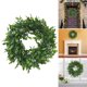 thumbnail image 5 of de 30cm para colgar en de hojas , de simulación Natural para patio, casa de interior, adorno para el salón Verde blanco Macarena Corona de la puerta de entrada, 5 of 8