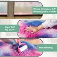 thumbnail image 4 of Jakolive 6x9 ft Tie-Dye Rainbow Fluffy Rug from Solid Shag Line，Ultra-Plush Area Rug Perfect for Kid's Rooms, Cloakrooms. Crafted for Snug Underfoot Feel & Stylish Room Accents, 4 of 7