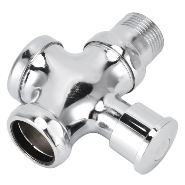 Push Button Flush Valve, Urinal Flush Valve Silver DN20 DN25 Guaranteed Performance Zinc Alloy For Toilet