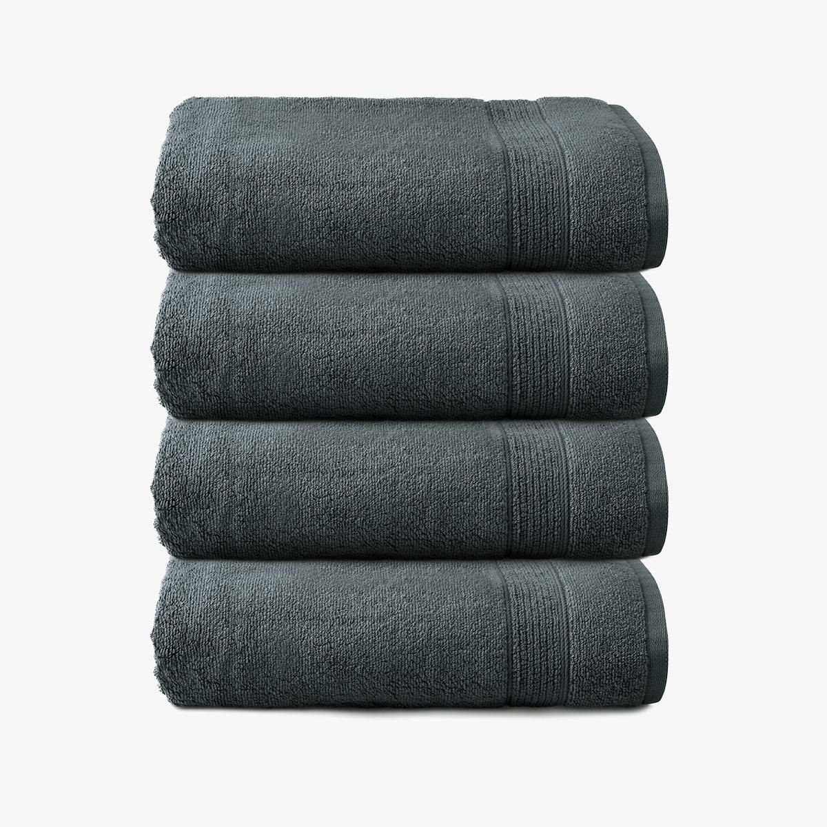 Under The Canopy Organic Cotton 4Piece Towel Set, Charcoal