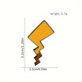thumbnail image 5 of Cartoon Lightning Tail Enamel Pin, Cute Unisex Japanese Style, Simple Personality Lapel Badge For Couples, Apparel And Bag Accessory, 5 of 5