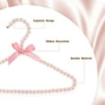 thumbnail image 3 of Duslogis 2 Pcs Pearl Hangers for Pet Clothes, Clothing Hangers with Exquisite Design, Reliable Material, Wide Usage for Infant Baby Girls Boys Toddlers Dogs Cats (Pink), 3 of 6