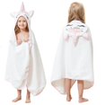 thumbnail image 1 of Toalla de Baño con Capucha Estilo Cuartos para Niños Unicornio 100% Algodón, 1 of 9