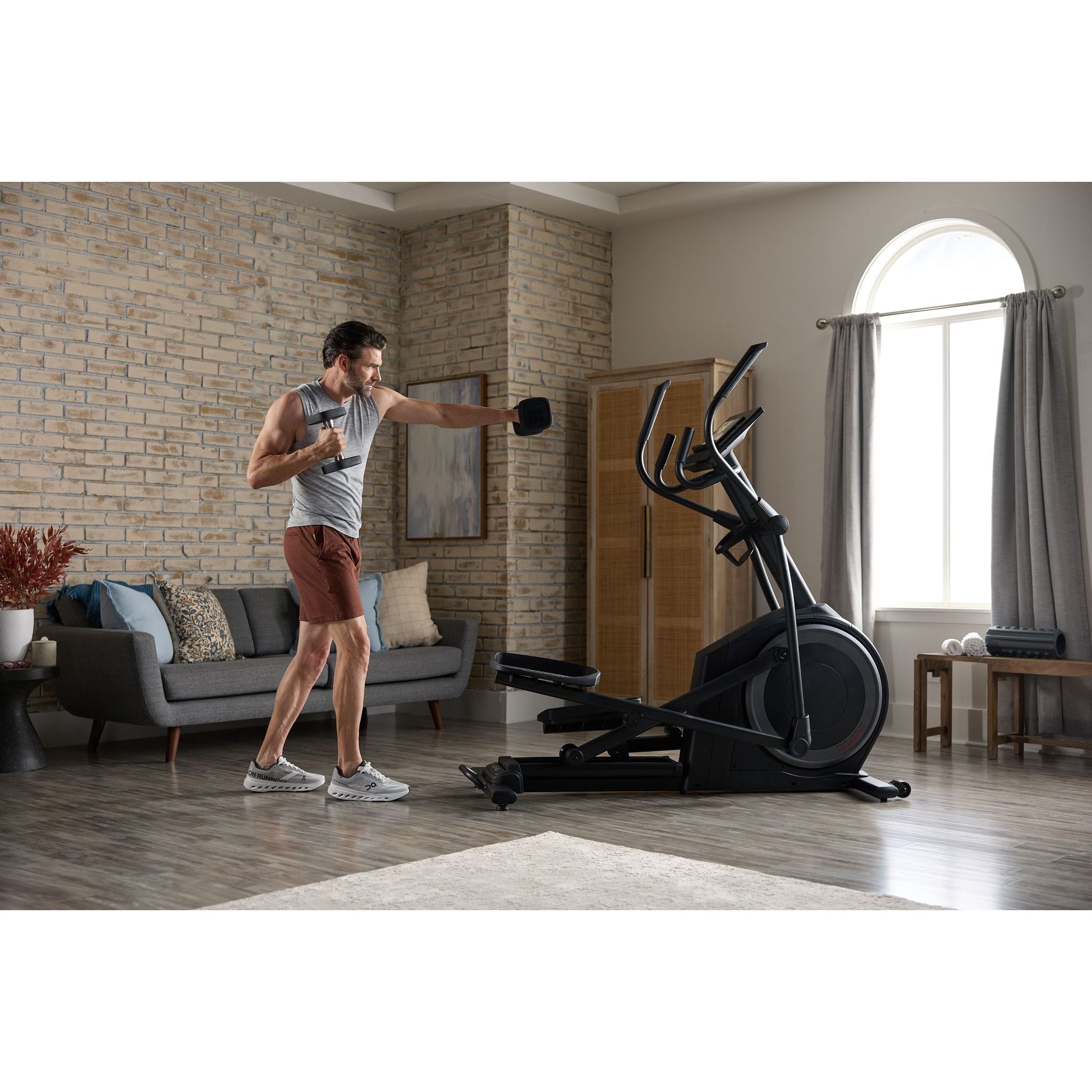 ProForm Carbon EL Elliptical with 18 Levels of Resistance for Effective Low-Impact Workouts