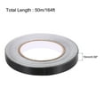 thumbnail image 2 of Uxcell Aluminum Foil Tape Black Matte Tape Non Reflective 15mmx50m/164ft, 2 of 4