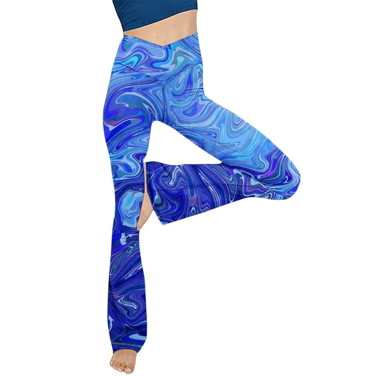 Aayomet Women's Leggings -lifting Fitness Pants Sports Yoga Running Yoga  Pants (Blue, L)