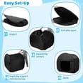 thumbnail image 6 of Sensory Tent for Kids, Sensory Calm Corner with Adhesive Door, Blackout Play Tent Calming Hideout to Reduce Anxiety& Improve Focus(35 x 35 x 35in), 6 of 6