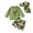 Green, variant on TBWNWG Boys 3 Piece Swim Set with Rash Guard Shirt Trunks and Hat Cartoon Print Beach Play Outfit for Kids
