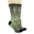 thumbnail image 2 of ThisWear Mens Animal Socks Lone Wolf Socks Cool Wolf Apparel Wolf Novelty Gifts 1-Pair Novelty Crew Socks, 2 of 5