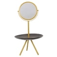 thumbnail image 4 of WRITWAA 1 Ensemble Miroir de Meuble-Lavabo pour Commode avec Angle Ajustable et Rangement pour Bijoux 53x32 cm, 4 of 7