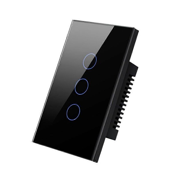 WiFi Smart Wall Switch 3 Gang Smart Touch Sensor LED Light Switches Smart Home Alexa Google Home Control White US Plug